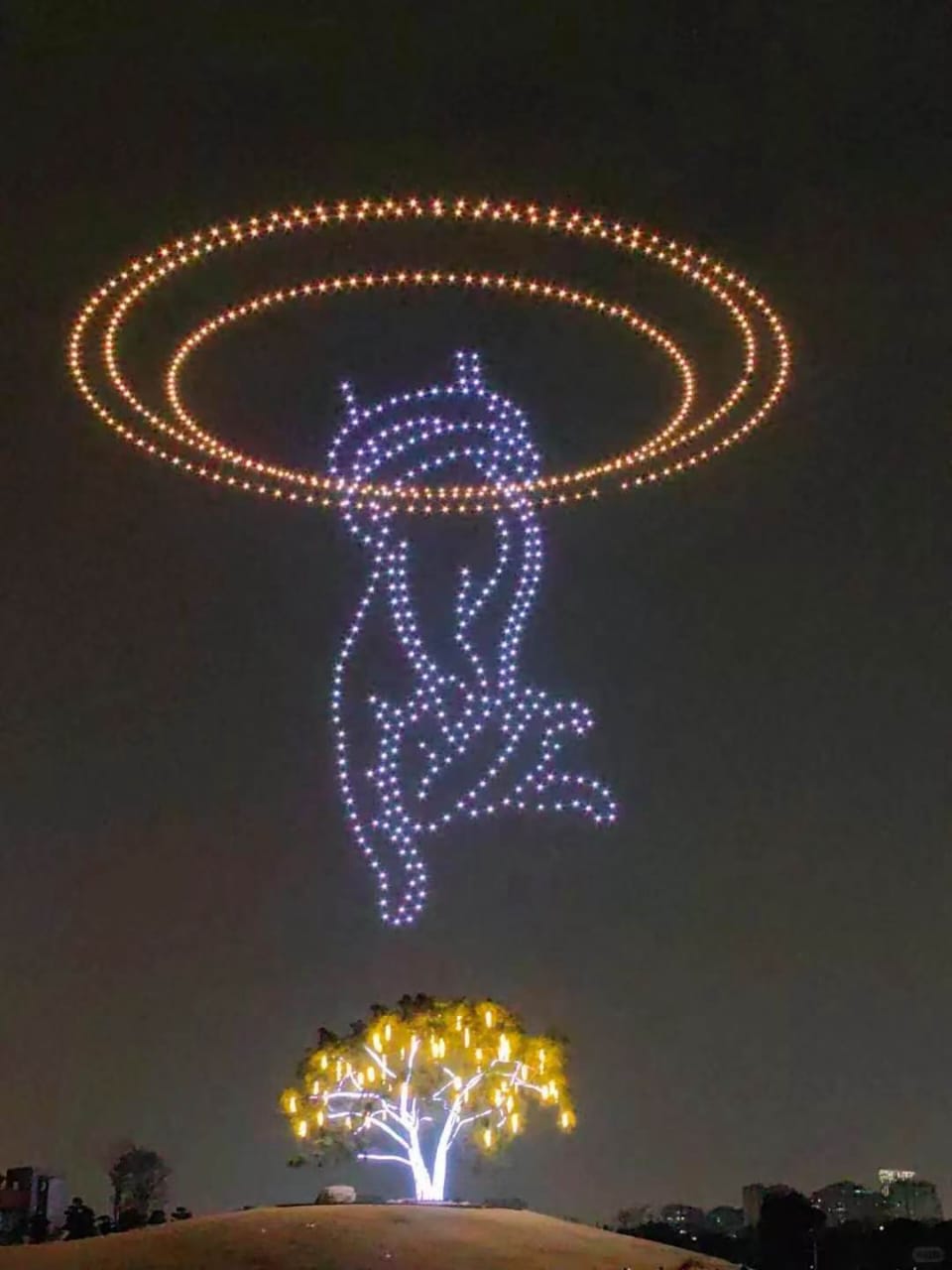 Show aéreo de drones